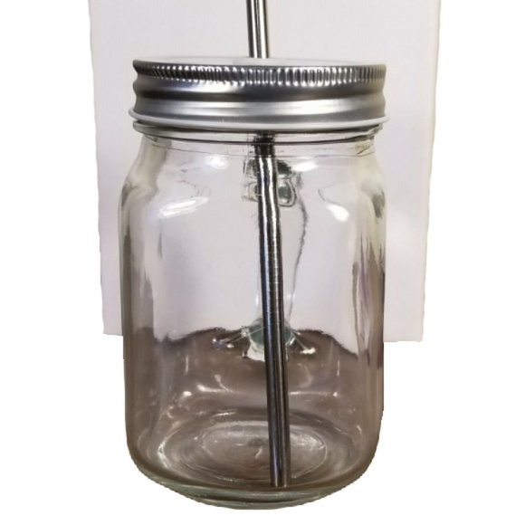 Young Living Mason Jar Mug w/ Stainless Straw - Picture 7 of 10
